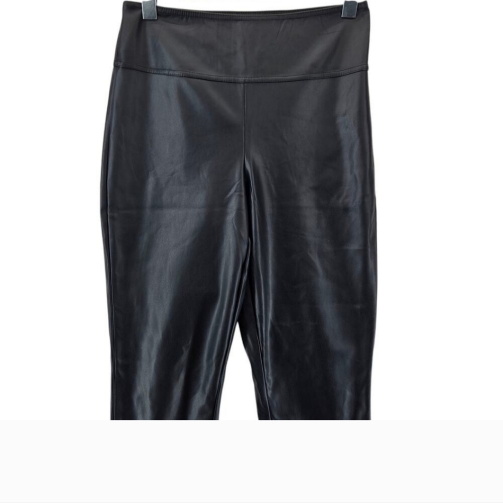 Anthropologie WeWoreWhat Vegan Leather Stirrup Leggings Womens Xs Black Sexy - Picture 4 of 8